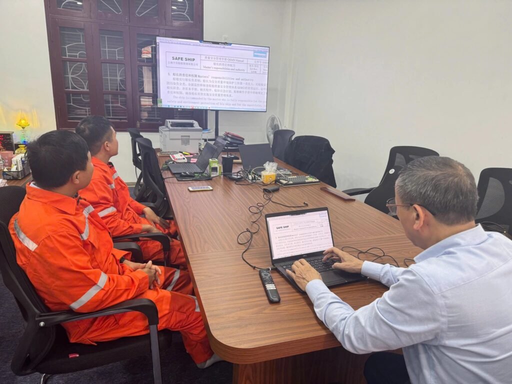 Pre-departure crew briefing and deployment coordination